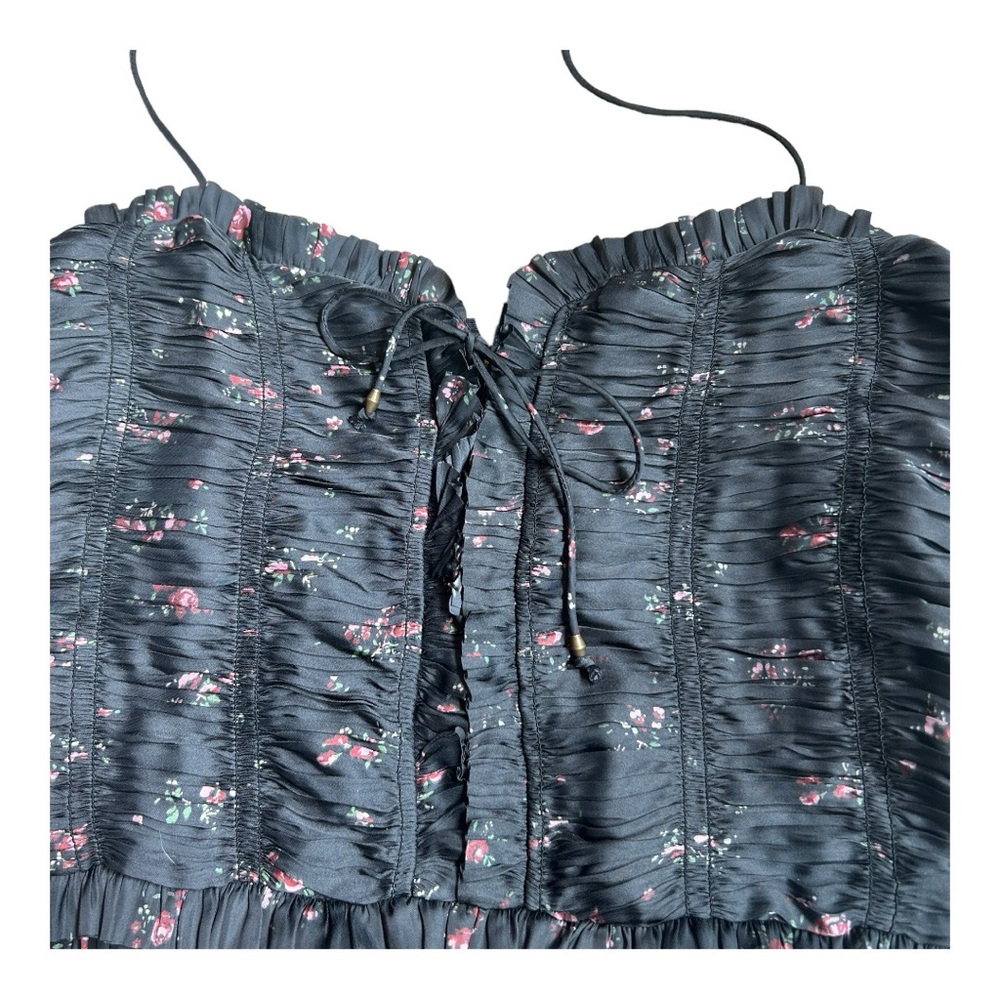 Ulla Johnson Black Floral Maxi Dress - Picture 7 of 12